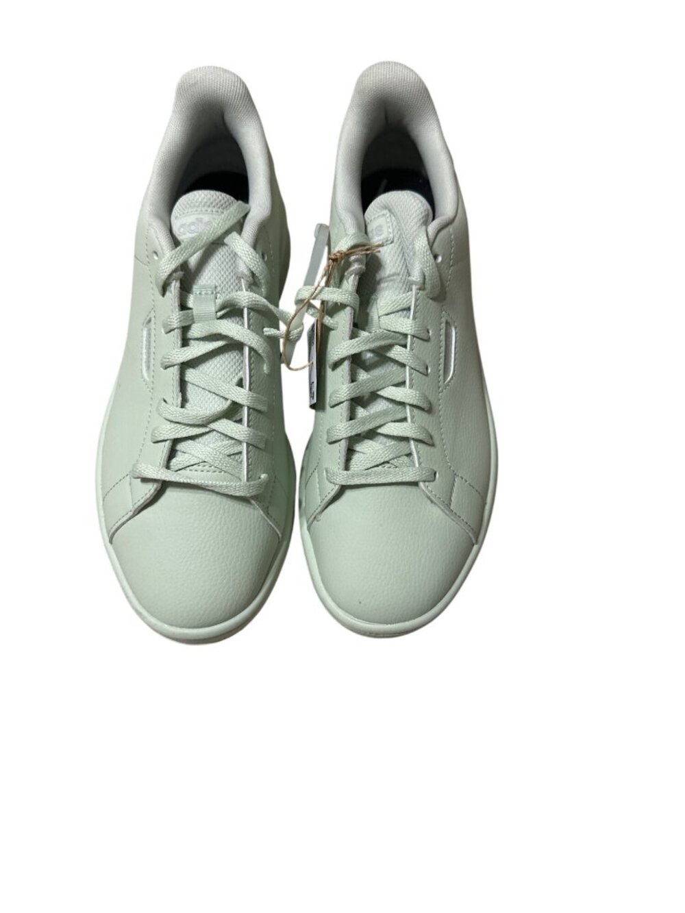 Adidas Size 8.5 Casual Advantage Lace Up Low Top Sneaker Shoes Mint Green - Picture 4 of 11